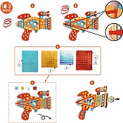 DJECO Kosmik Token Launchers DIY Craft Kit