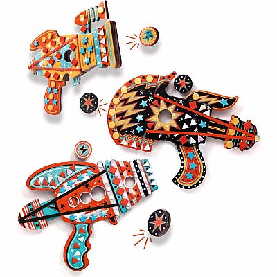DJECO Kosmik Token Launchers DIY Craft Kit