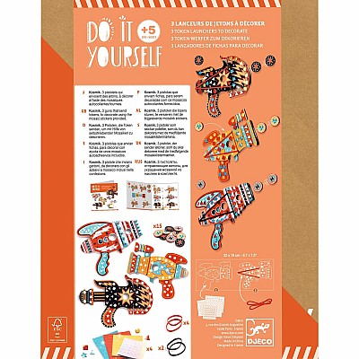 DJECO Kosmik Token Launchers DIY Craft Kit