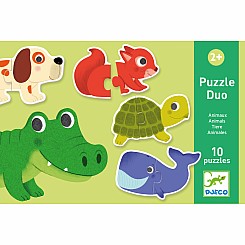 Djeco Animals Puzzle Duo Matching Activity