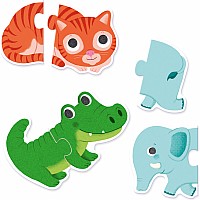 Djeco Animals Puzzle Duo Matching Activity
