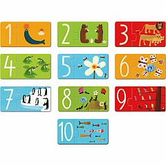 DJECO Numbers Puzzle Duo Matching Activity