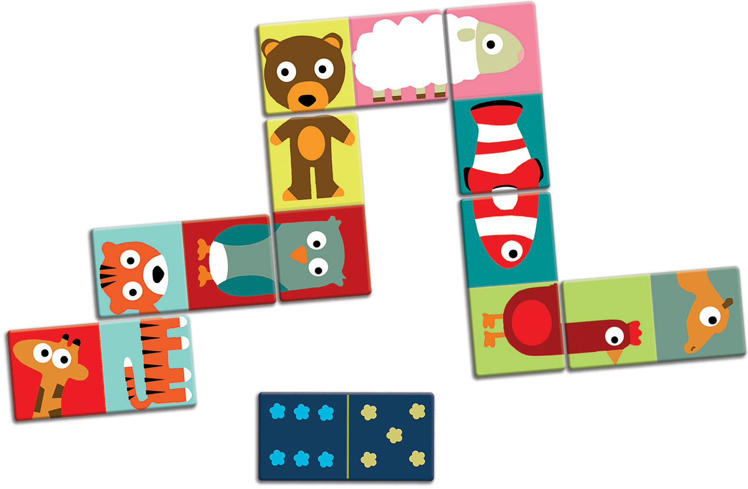 Ellende Politiek muis My First Games Animo-Puzzle Domino - Snickelfritz Toys