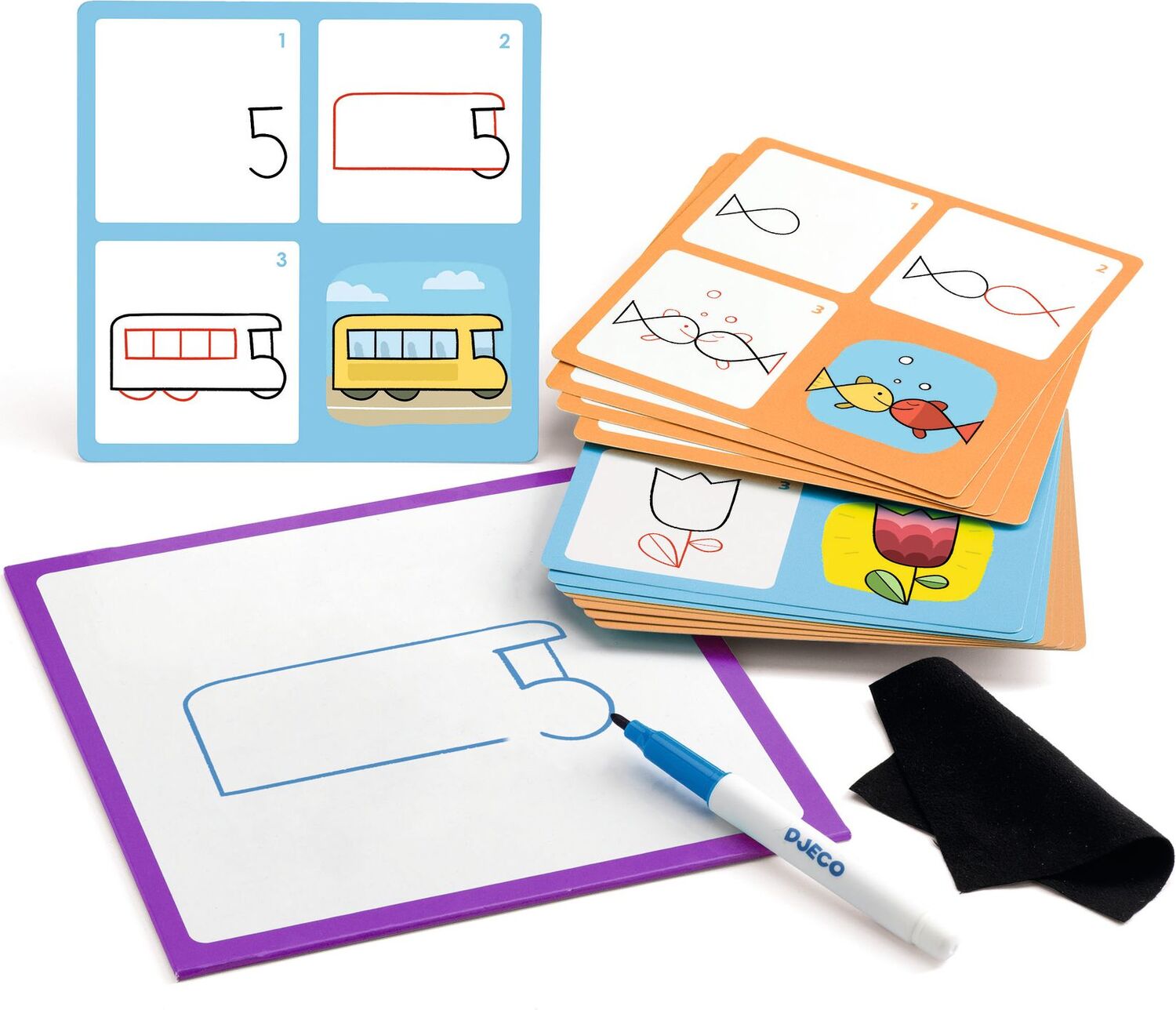 1, 2, 3 and Co Learn to Draw Step by Step