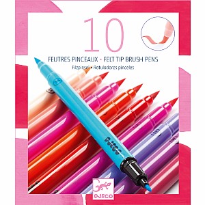 Art Supplies 12 Felt Tip Brush Pens  - Sweet