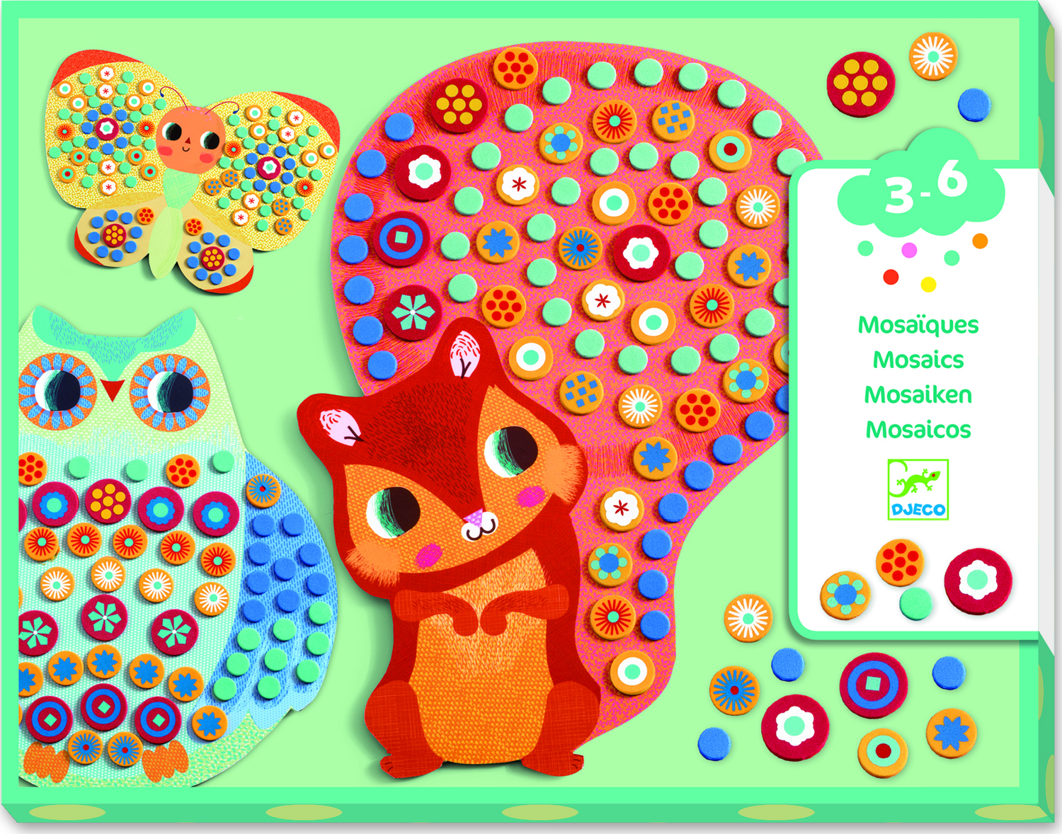 Djeco Sticker Kit - with Colored Dots