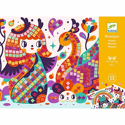 DJECO Kokeshi Foam Mosaics Collage Craft Kit