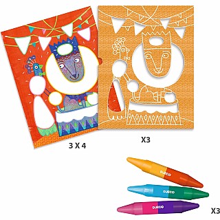 DJECO Colorful Circus Coloring