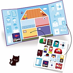 Djeco House Toddler Repositionable Sticker Book