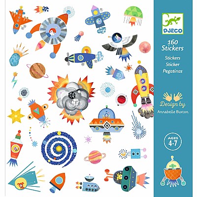 DJECO Interstellar Sticker Sheets