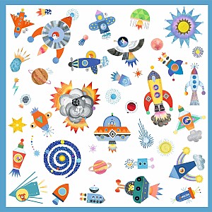 DJECO Interstellar Sticker Sheets