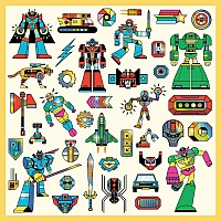 Robots Sticker Sheets