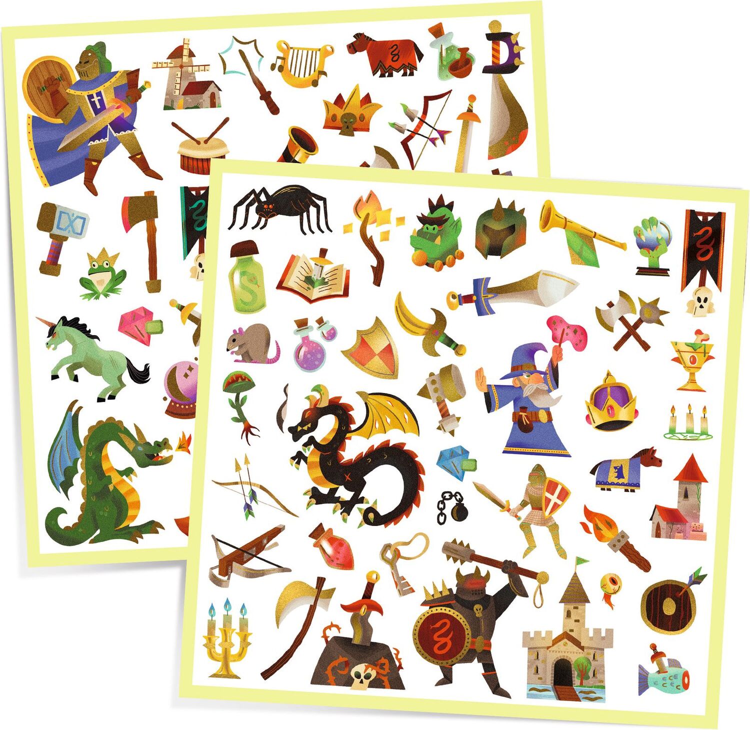 Medieval Fantasy Sticker Sheets