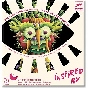 Spring Vegetables Inspired by Arcimboldo Sticker Collage Art Kit