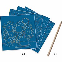 The South Inspired by Van Gogh Scratch Board Kit