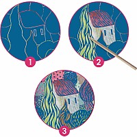 The South Inspired by Van Gogh Scratch Board Kit