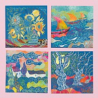 The South Inspired by Van Gogh Scratch Board Kit