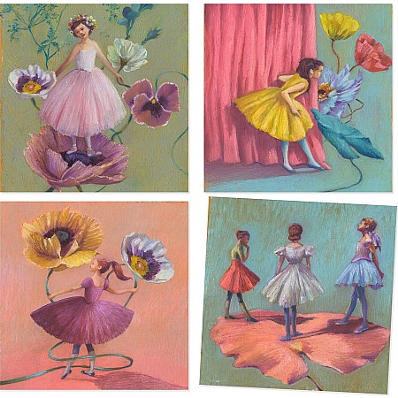 DJECO The Ballerina Inspired by Edgar Degas Wax Crayons Art Kit