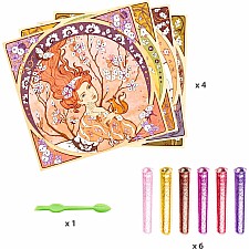 DJECO Divine Inspired by Art Nouveau Glitter Boards Art Kit