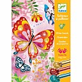 Djeco Le Grand Artist - Glitter Boards Glitter Butterflies