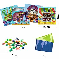 Up and at 'Em! Foil and Jewel Mosaic Craft Kit