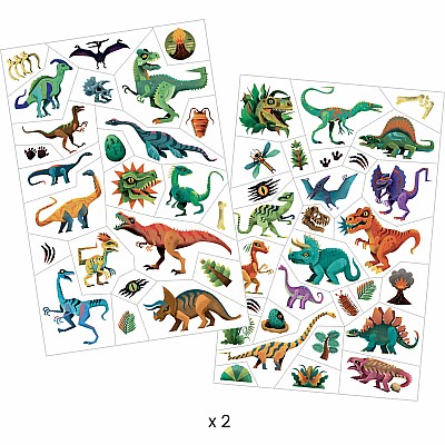 Dino Club Temporary Tattoos