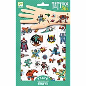 DJECO Heroes vs Villains Temporary Tattoos