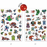 DJECO Heroes vs Villains Temporary Tattoos