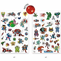 DJECO Heroes vs Villains Temporary Tattoos