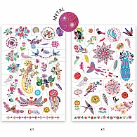 DJECO Bright Birds Temporary Tattoos