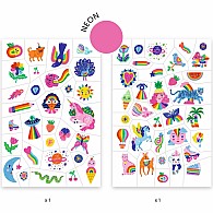DJECO Rainbow Temporary Tattoos