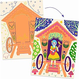 Wacky Houses Scratch Cards Activity