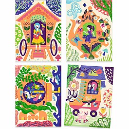 Wacky Houses Scratch Cards Activity