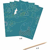 DJECO The Pond Scratch Cards Activity