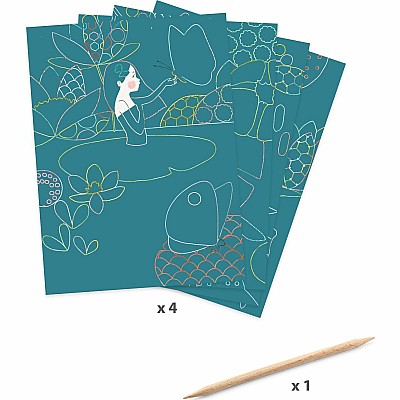 DJECO The Pond Scratch Cards Activity