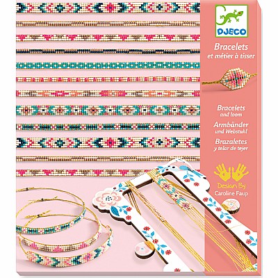 Beaded Bracelets Kit, Bead Loom by Djeco, Ages 9 +