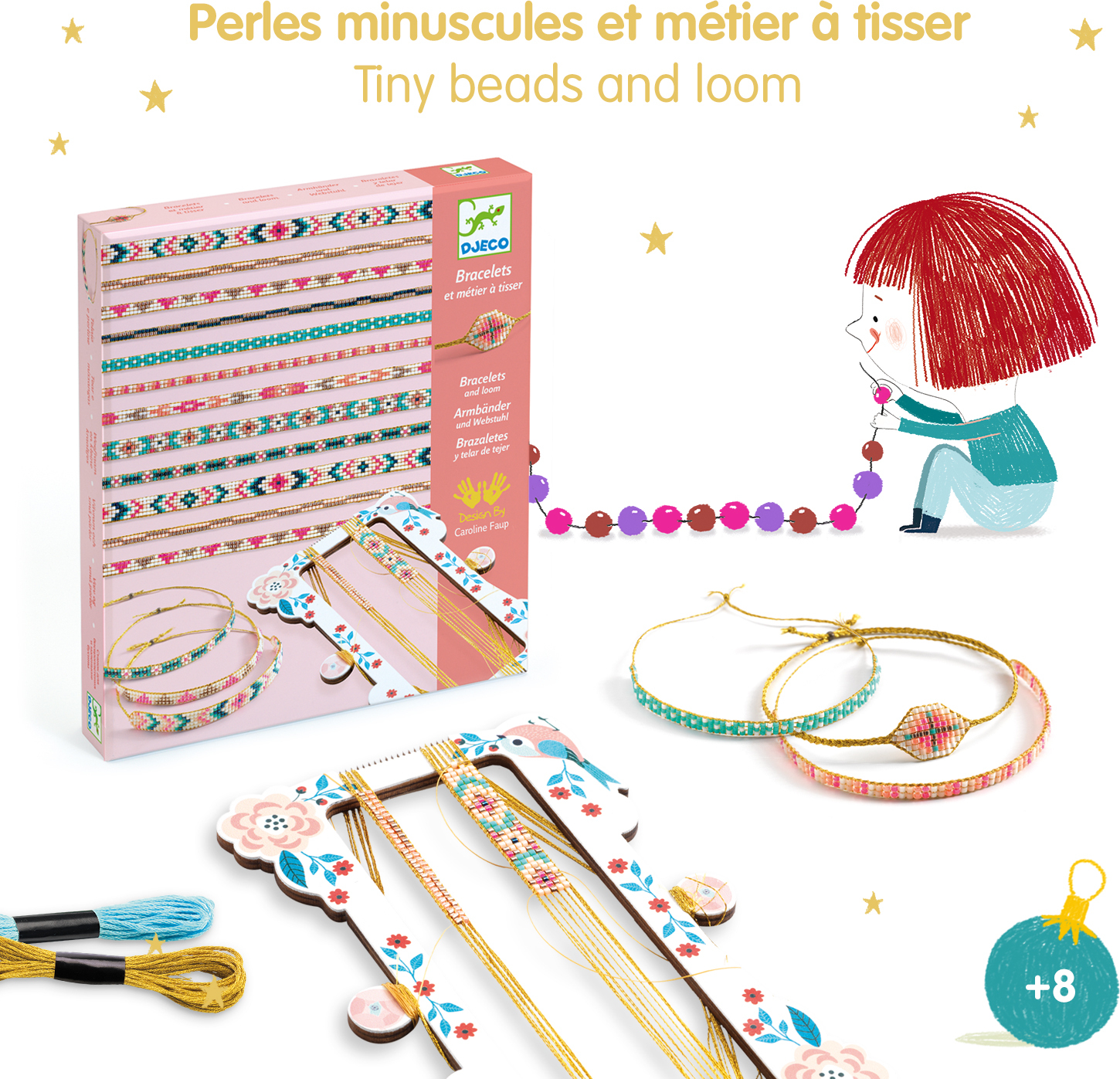 Djeco Tiny Beads Jewelry Craft Kit