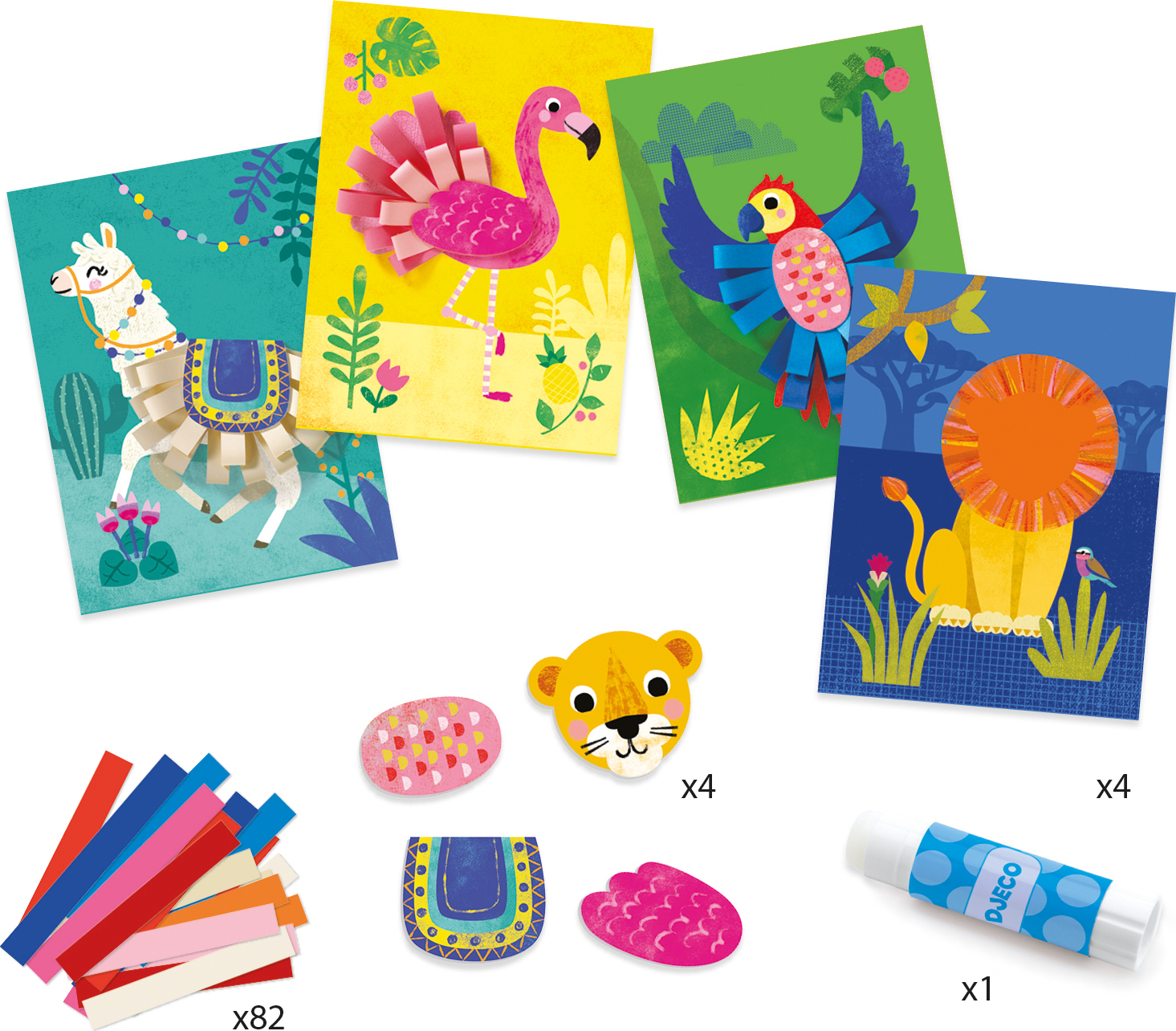Petit Collage DIY Arts and Crafts Kit, Stationery Design – Craft Kit for  Kids Includes 12 Animal Notecards, 1 Blank Journal, 2 Sticker Sheets, 4
