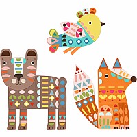 3 Giant Animals Collage Activity
