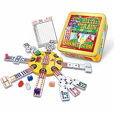 Mexican Train Chickenfoot Combonation Domino Set