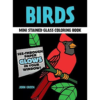 Little Birds Stained Glass Coloring Book