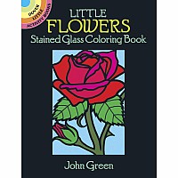 Little Flowers Stained Glass Coloring Book