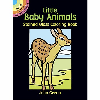 Little Baby Animals Stained Glass Coloring Book