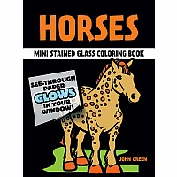 Little Horses Stained Glass Coloring Book