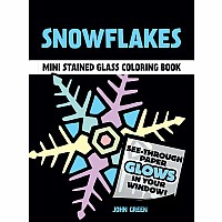 Snowflakes Stained Glass Coloring Book