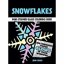 Snowflakes Stained Glass Coloring Book