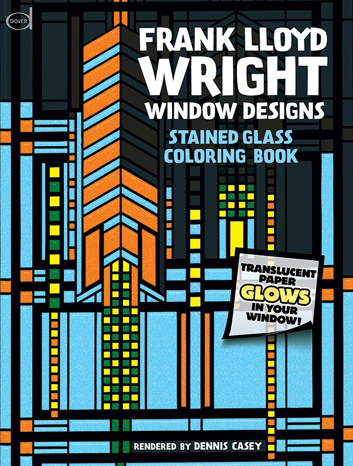 Stained Glass Window Designs of Frank Lloyd Wright Coloring Book from