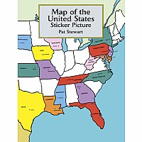 Map of the United States Sticker Picture