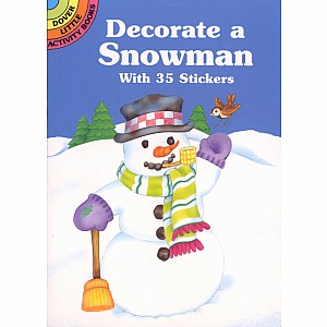 Decorate a Snowman with 35 Stickers