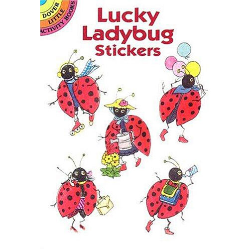 Lucky Ladybug Stickers - Over the Rainbow